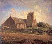 Jean-Franc Millet The Church of Greville Spain oil painting artist